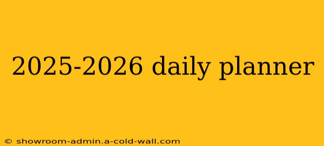 2025-2026 daily planner