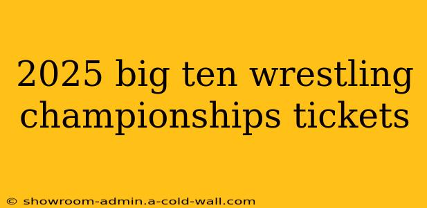 2025 big ten wrestling championships tickets