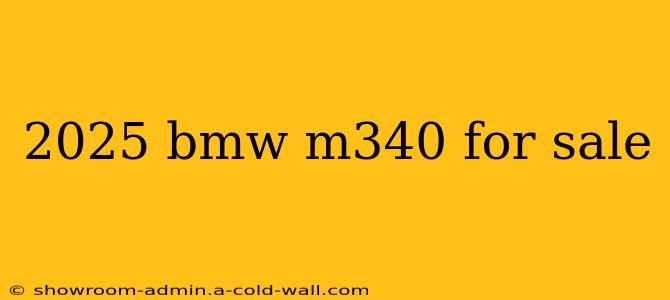 2025 bmw m340 for sale