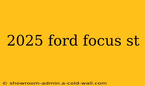 2025 ford focus st