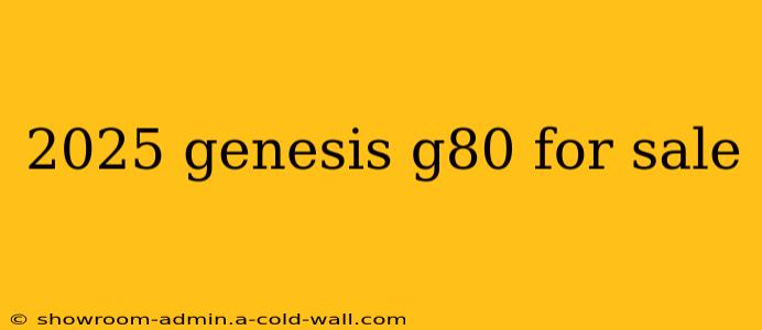 2025 genesis g80 for sale