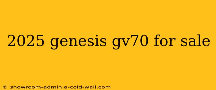 2025 genesis gv70 for sale