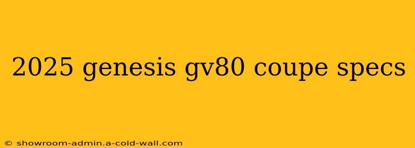 2025 genesis gv80 coupe specs