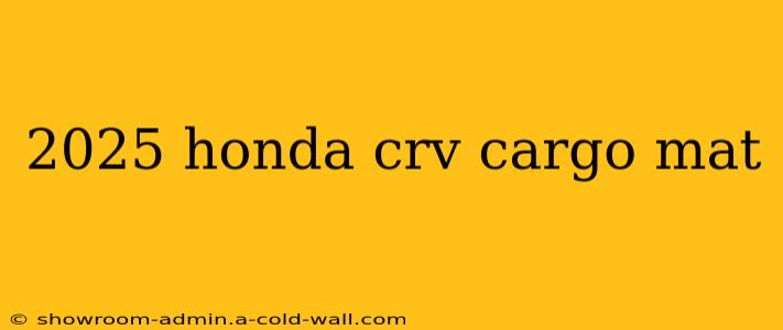 2025 honda crv cargo mat