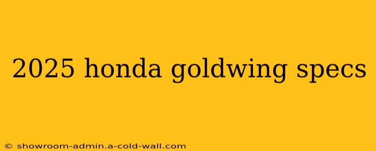 2025 honda goldwing specs