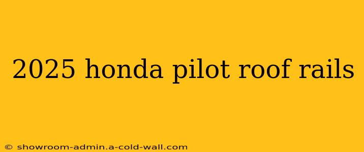 2025 honda pilot roof rails