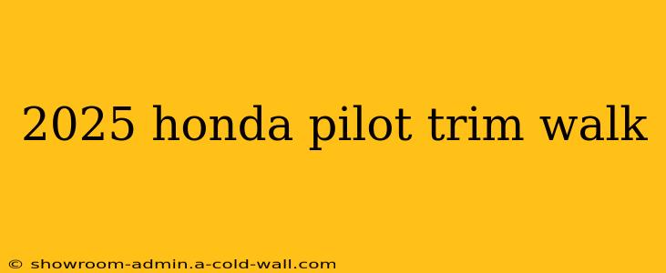 2025 honda pilot trim walk