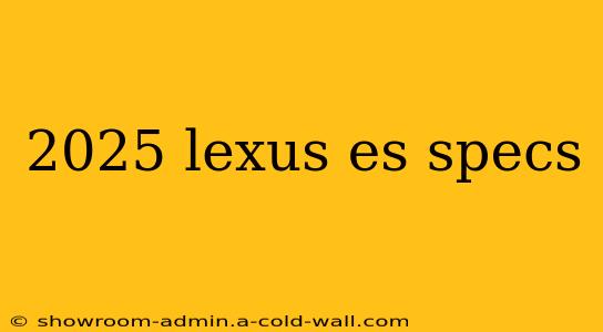 2025 lexus es specs