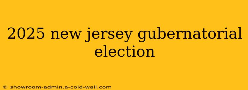 2025 new jersey gubernatorial election