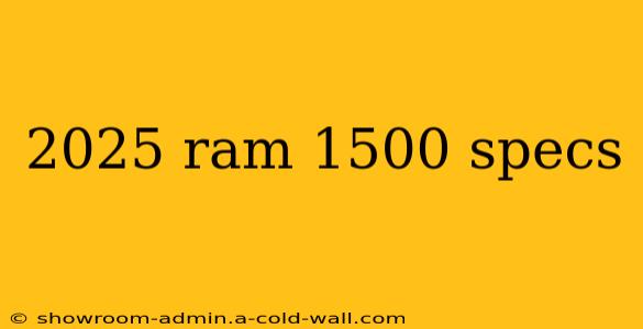 2025 ram 1500 specs