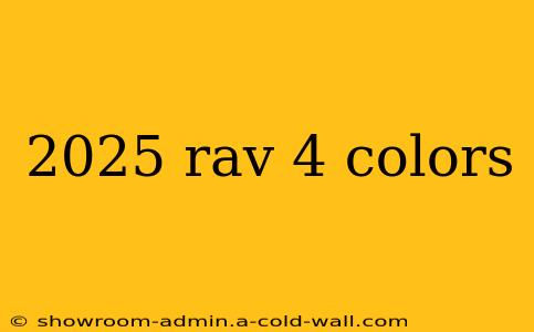 2025 rav 4 colors