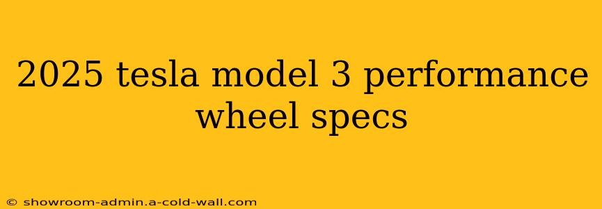 2025 tesla model 3 performance wheel specs