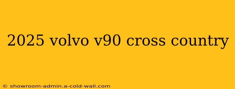 2025 volvo v90 cross country