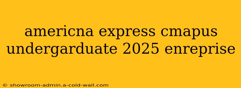 americna express cmapus undergarduate 2025 enreprise