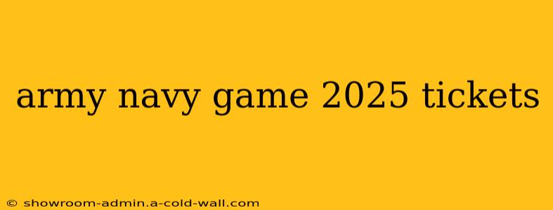 army navy game 2025 tickets