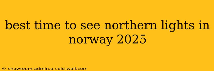 best time to see northern lights in norway 2025