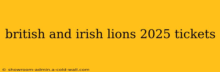 british and irish lions 2025 tickets