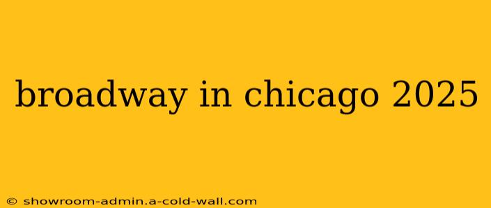 broadway in chicago 2025