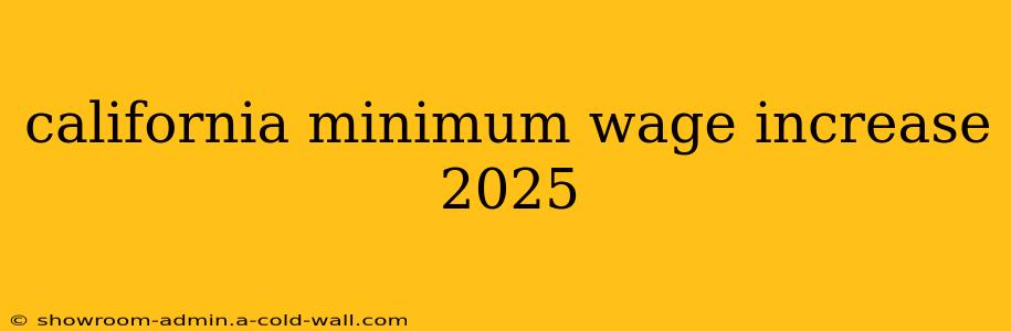 california minimum wage increase 2025