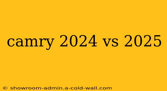 camry 2024 vs 2025