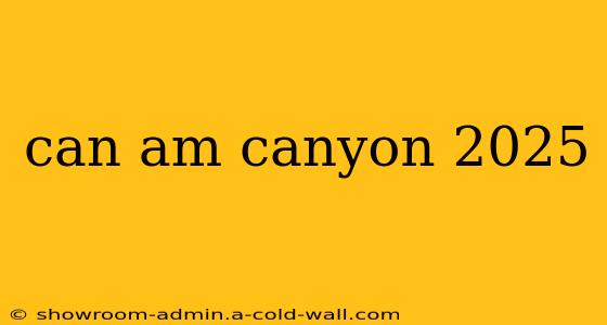 can am canyon 2025