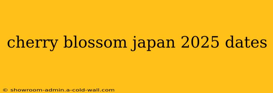 cherry blossom japan 2025 dates