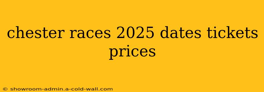 chester races 2025 dates tickets prices