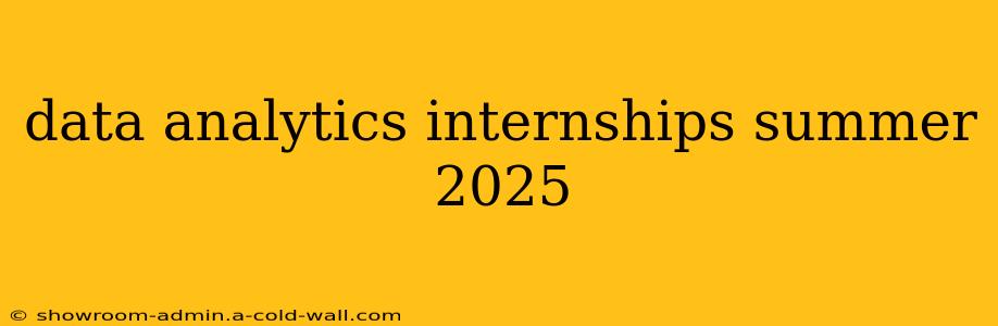 data analytics internships summer 2025