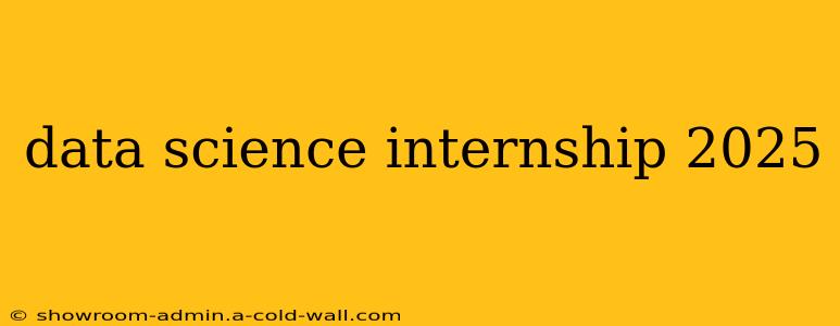 data science internship 2025