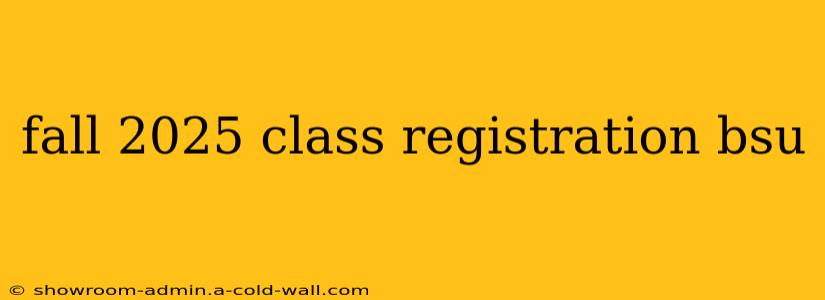 fall 2025 class registration bsu