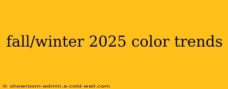 fall/winter 2025 color trends