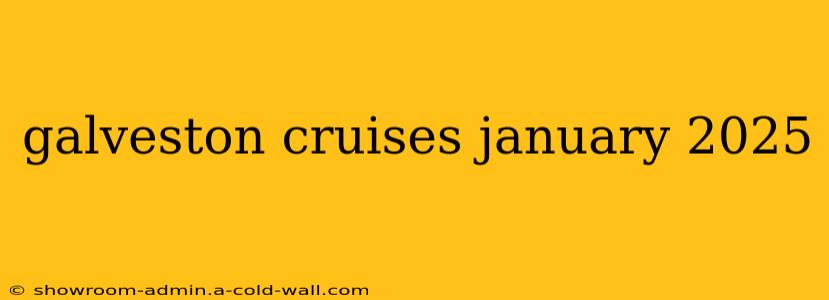 galveston cruises january 2025