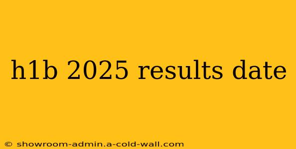 h1b 2025 results date