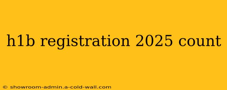 h1b registration 2025 count