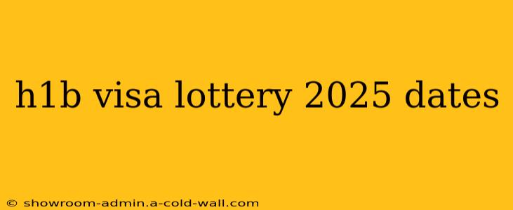 h1b visa lottery 2025 dates