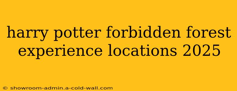 harry potter forbidden forest experience locations 2025