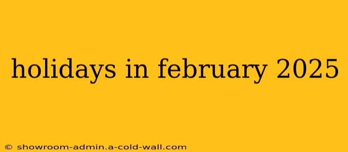 holidays in february 2025