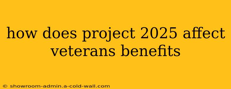 how does project 2025 affect veterans benefits