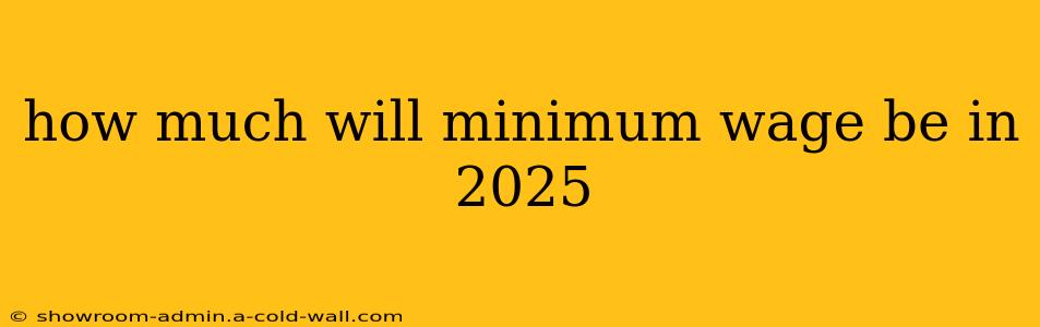 how much will minimum wage be in 2025