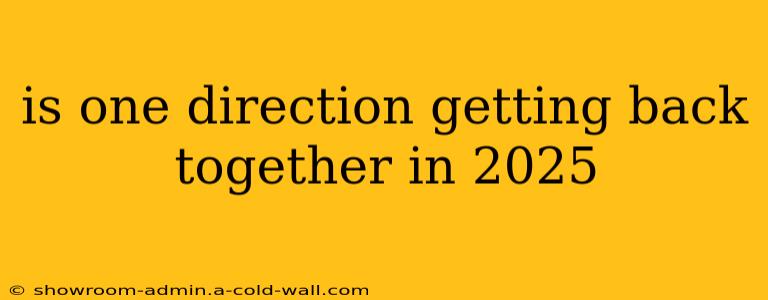 is one direction getting back together in 2025