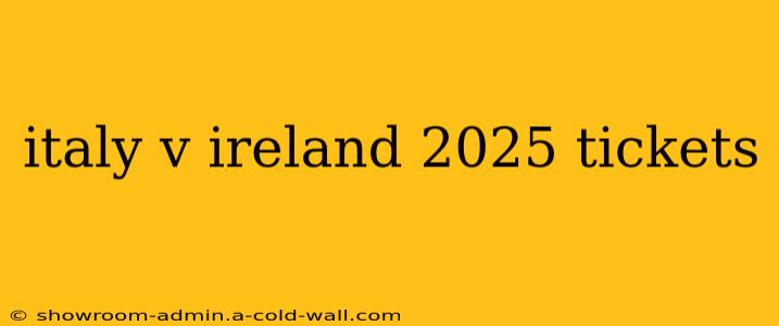 italy v ireland 2025 tickets