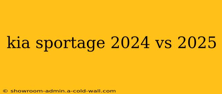 kia sportage 2024 vs 2025