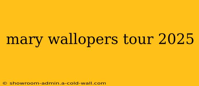 mary wallopers tour 2025