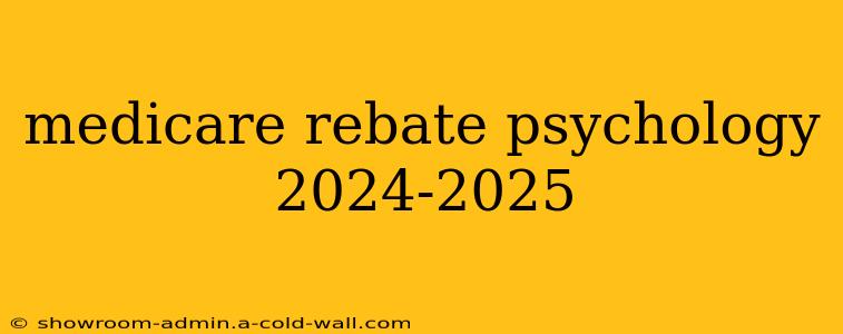 medicare rebate psychology 2024-2025