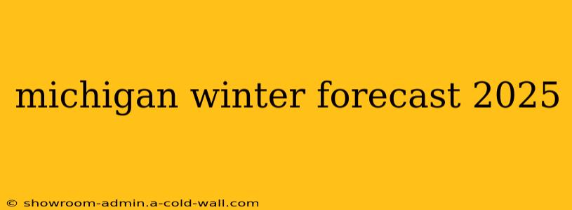 michigan winter forecast 2025