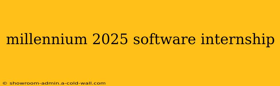 millennium 2025 software internship