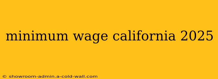 minimum wage california 2025