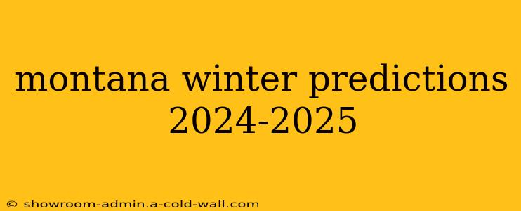 montana winter predictions 2024-2025