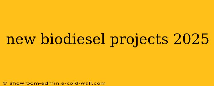 new biodiesel projects 2025