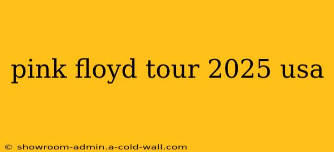 pink floyd tour 2025 usa